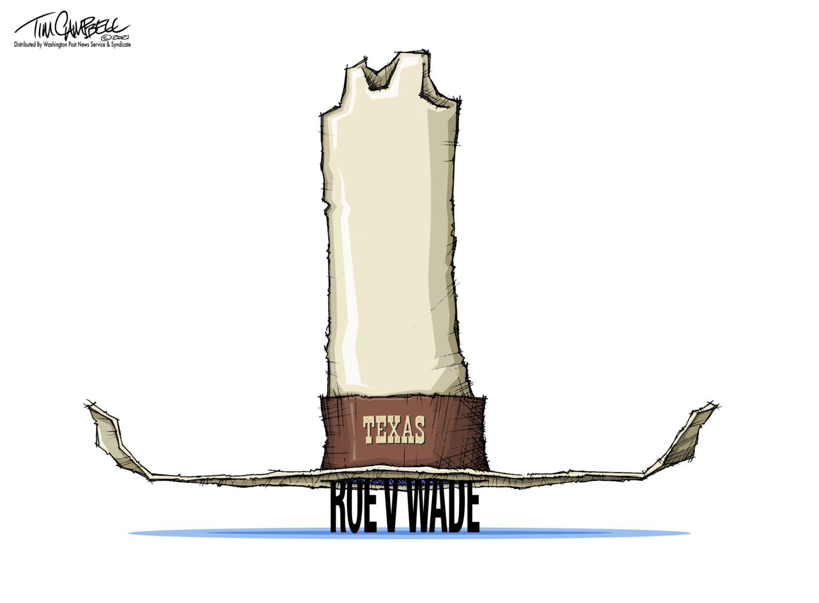 Tim Campbell cartoon
